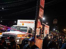 La noche del martes, dos unidades del metro se impactaron en la estación Tacubaya. NTX / G. Luna
