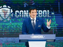 ESPERA. Alejandro Domínguez preside Conmebol. EFE / A. Cristaldo