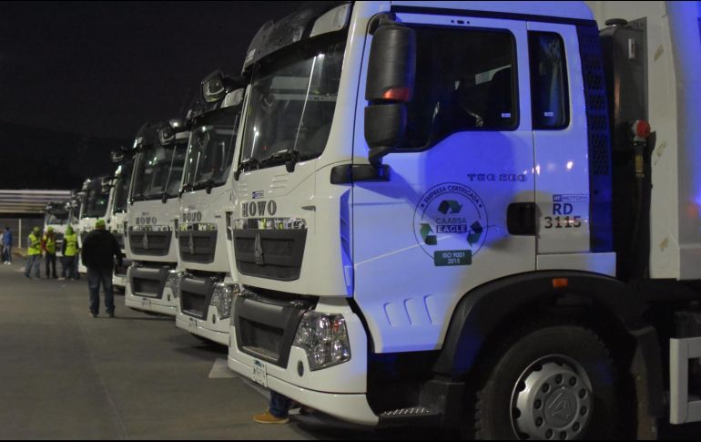 Cinco recolectores quedan como respaldo en caso de alguna falla en las unidades. ESPECIAL/ Gobierno de Tlajomulco