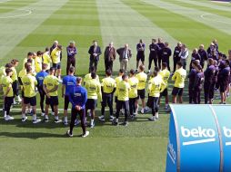 Ante la situación sanitaria y atendiendo a las recomendaciones de los responsables médicos del Club, el primer equipo de fútbol suspende toda su actividad hasta nueva orden. TWITTER/@FCBarcelona_es