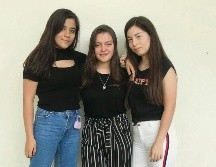 Presentes. De izquierda a derecha, Dibanny, Luna y Mariana, estudiantes de secundaria que dieron su opinión acerca de lo que significa el movimiento feminista. EL INFORMADOR / G. Esparza