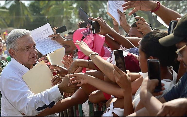 López Obrador concluirá su gira de trabajo por tres días en Guerrero, en Ayutla de los Libres. EFE / Presidencia de México