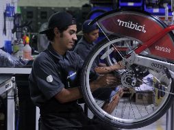 Las bicicletas que entrar al taller de operaciones reciben un tratamiento con jabón y posteriormente con alcohol para desinfectar la superficie. EL INFORMADOR / ARCHIVO