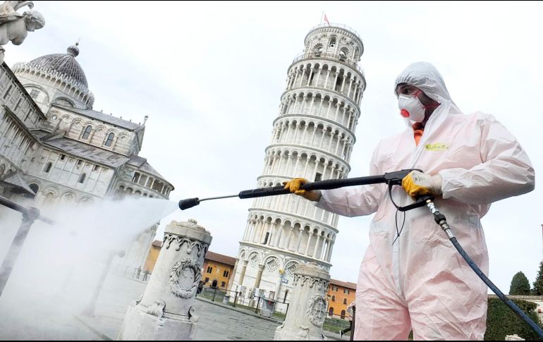 Italia es el segundo país con el mayor número de contagios con 31 mil 506 casos en total, dos mil 503 defunciones y dos mil 941 pacientes rehabilitados. EFE / EPA / F. Muzzi