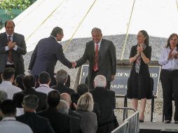 Este miércoles, Octavio Romero participó en la ceremonia del 82 Aniversario de la Expropiación Petrolera junto con el Presidente López Obrador y otros funcionarios. NTX/M. González