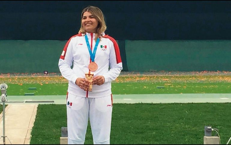 Alejandra Ramírez. Tiro deportivo. TWITTER / @conade