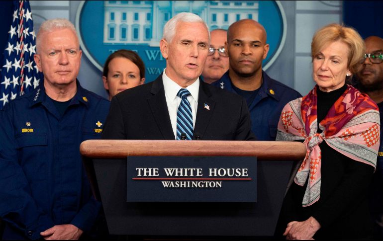 Trump nombró a Mike Pence encargado de coordinar al equipo en contacto con los Centros para el Control y Prevención de Enfermedades. AFP/J. Watson