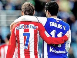 Griezmann y Vela fueron compañeros en la Real Sociedad durante tres temporadas, entre 2011 y 2014. INSTAGRAM / @carlosv11_