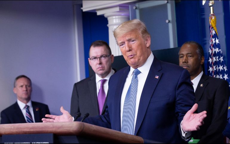 Este sábado, Trump volvió a referirse a la pandemia del COVID-19 como 