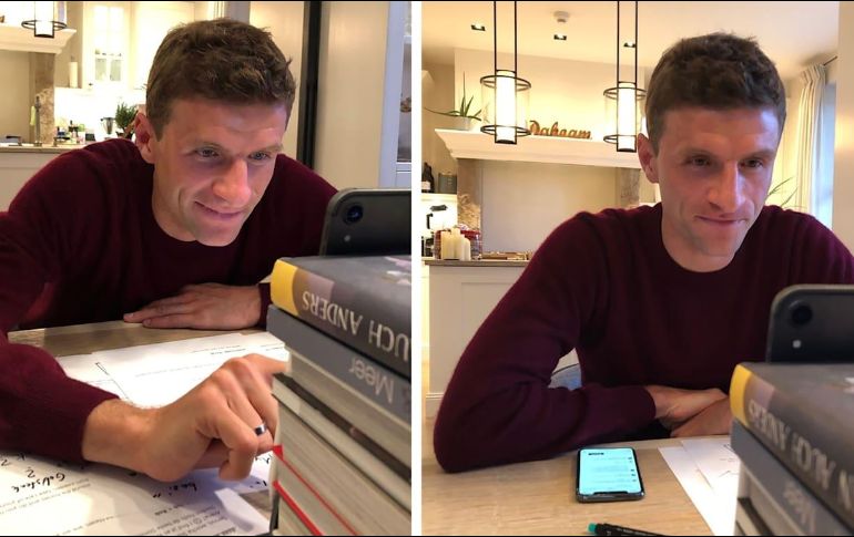 CERCANO. Además de los ciberentrenamientos, Thomas Müller interactúa con la afición bávara a través de las cuentas oficiales del Club. TWITTER/@FCBayernES
