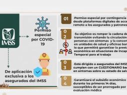 En caso de determinarse que el asegurado tiene coronavirus, se le otorgará una incapacidad por 14 días. ESPECIAL