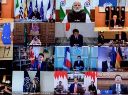 Tras una videoconferencia extraordinaria, señalaron que no escatimarán esfuerzos para salvar vidas, trabajos e ingresos, la estabilidad financiera, minimizar interrupciones comerciales o medidas en coordinación con la salud. AFP / G. Ramage