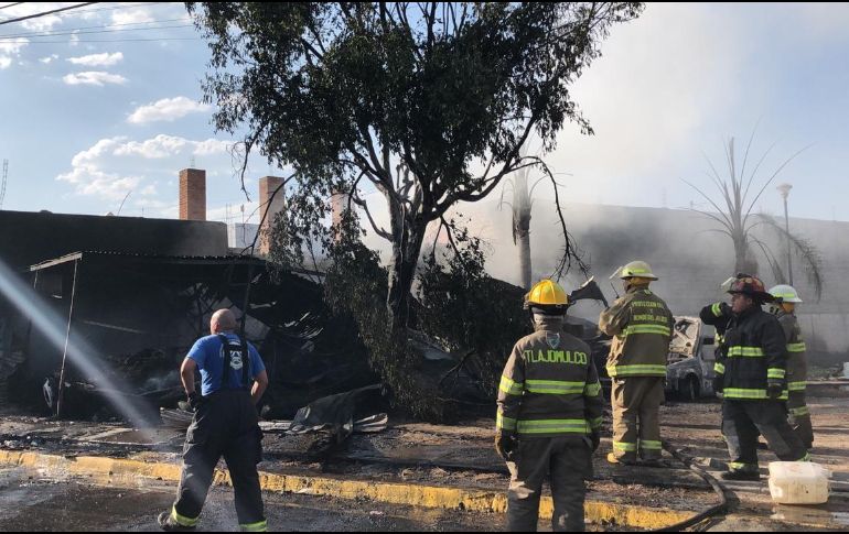 Se presume que el fuego pudo ser provocado, por lo que ya se iniciaron las investigaciones. ESPECIAL / Protección Civil Jalisco