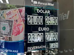 La pandemia del COVID-19 elevó el precio del dólar por arriba de los 20 pesos. NTX / ARCHIVO