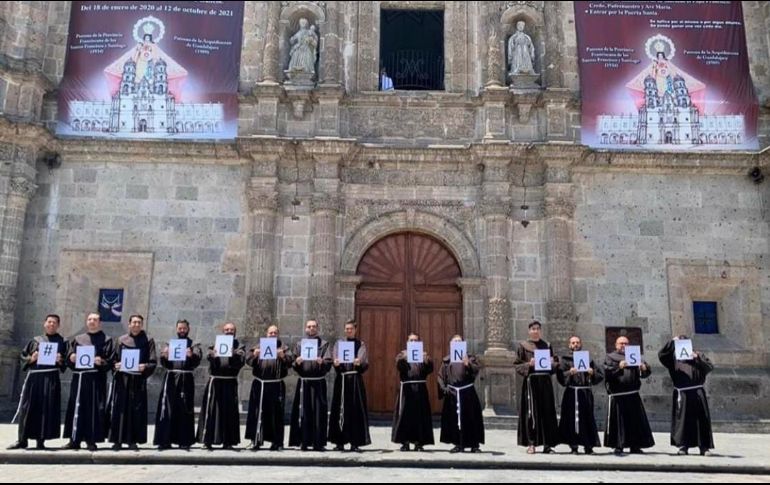 La  Orden de Franciscanos Menores llama a quedarse en casa. Especial / Basílica de Zapopan