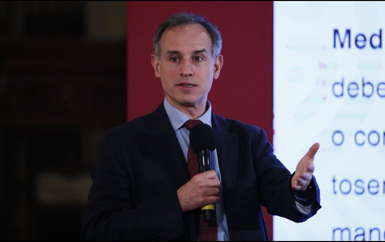 En Palacio Nacional, López-Gatell mencionó que al momento existen cuatro ensayos clínicos en puerta, algunos empezarán la siguiente semana. EFE / J. Méndez