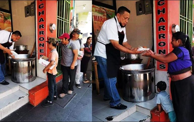 Don José explica que, aunque tampoco es rico, eso no es impedimento para ayudar a los niños que venden dulces, franeleros o personas de la tercera edad. ESPECIAL