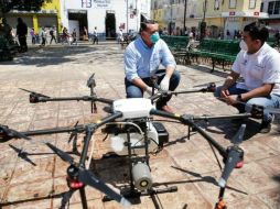 Aseguran que este tipo de sanitización aérea cumple con todos los protocolos necesarios para ser efectivo. TWITTER/@YucatanEnCorto