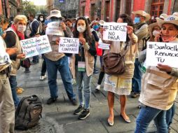 Los ex trabajadores piden que el organismo autónomo respete su contrato y que cuando concluya la contingencia regresen a sus funciones.SUN / S. Tapia