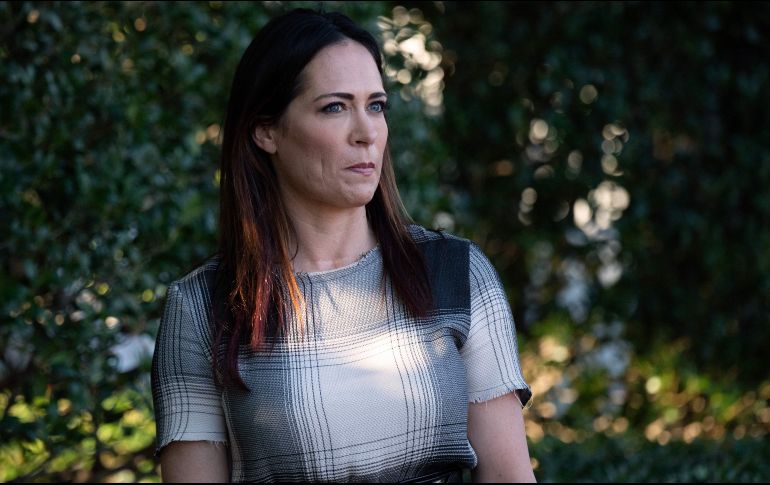 Grisham, de 43 años, se justificó en ocasiones al decir que el presidente de EU no quería que diera conferencias. AFP / ARCHIVO