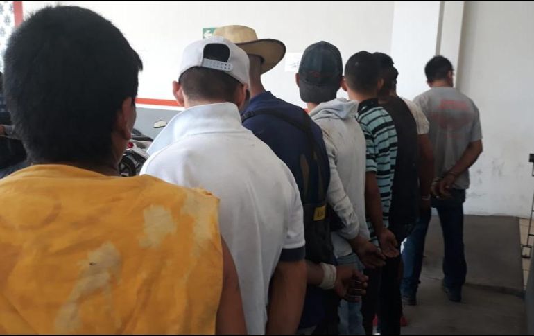 Los aprehendidos fueron puestos a disposición del Ministerio Público de la Fiscalía del Estado. ESPECIAL