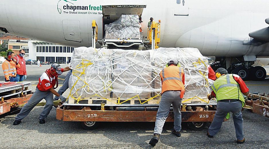 VENEZUELA. Naciones Unidas y Rusia enviaron ayer a ese país más de 90 toneladas de insumos médicos. EFE