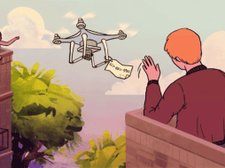 Jeremy consiguió su cita después de mandar su número de teléfono en un dron.