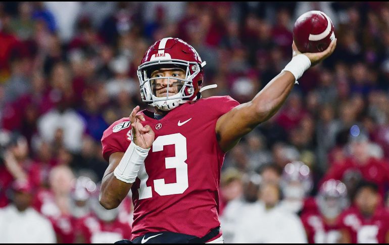 Tua Tagoviloa, firme candidato a ser el futuro pasador de los Lions de Detroit. AFP