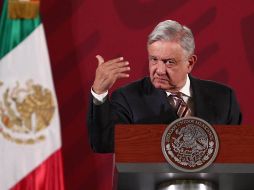 Andrés Manuel López Obrador durante su conferencia de prensa en Palacio Nacional. SUN / D. Sánchez