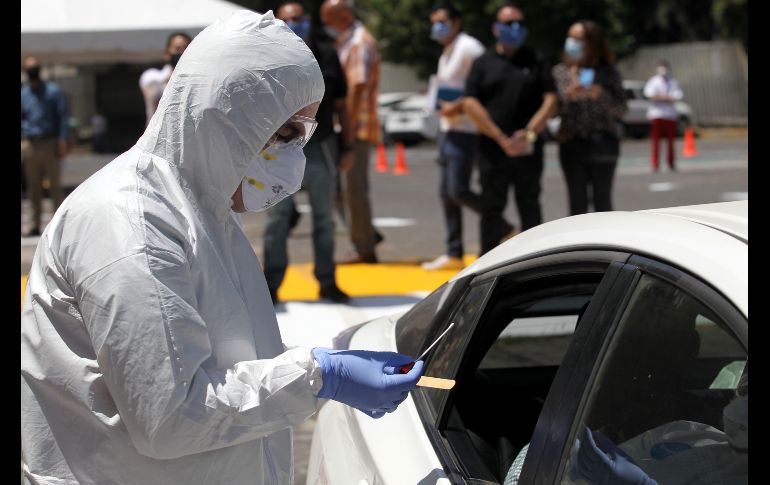 Ahí se implementó un sistema para tomar muestras sin bajarse del carro. AFP/U. Ruiz