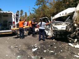 El chofer del tráiler se dio a la fuga tras el percance. ESPECIAL / Protección Civil Jalisco