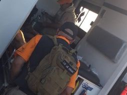 Los hombres resultaron con quemaduras de segundo y tercer grado. ESPECIAL