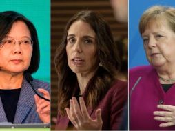 Tsai Ing-wen (Taiwán), Jacinta Ardent (Nueva Zelanda) y Angela Merkel (Alemania) son algunas de las mujeres que lideran países con una respuesta eficiente ante la pandemia. GETTY IMAGES/BBC MUNDO