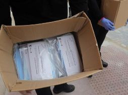 Señalan que algunas mascarillas llegaron a ofrecerse de ocho a 15 dólares, siendo que estaban algunas hasta a 2.75 dólares en China. EFE/J. Martin