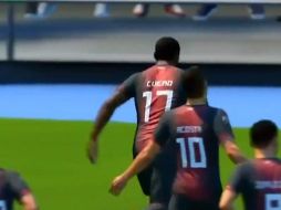 La figura del encuentro virtual fue Mauricio Cuero, quien marco un triplete. TWITTER / @atlasfc