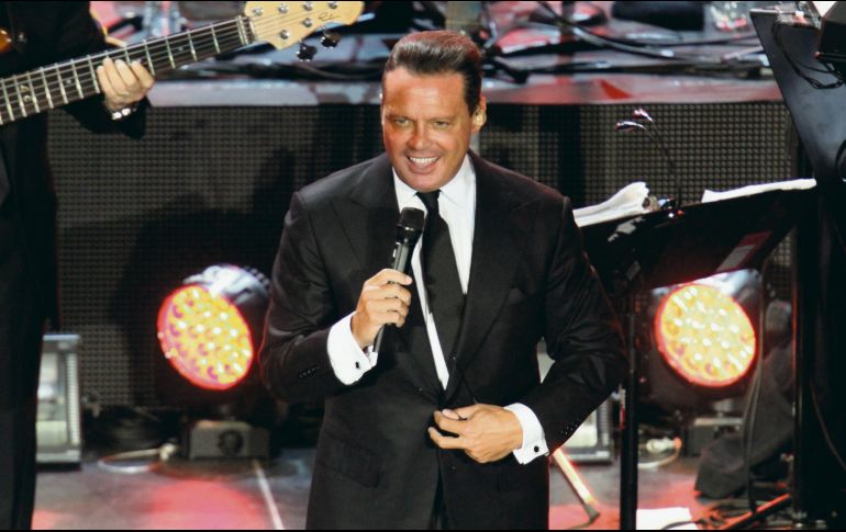 Luis Miguel. El cantante durante un concierto en el Auditorio Nacional. NTX