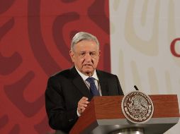 El Mandatario reitera su apoyo al subsecretario de Salud, Hugo López-Gatell, y al grupo de especialistas que están al frente de la contingencia sanitaria. NTX / R. Solís