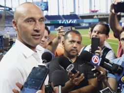 AGUANTARÁ. Jeter, director ejecutivo de los Marlins de Miami, verá suspendidos sus ingresos. AP / L. Sladky