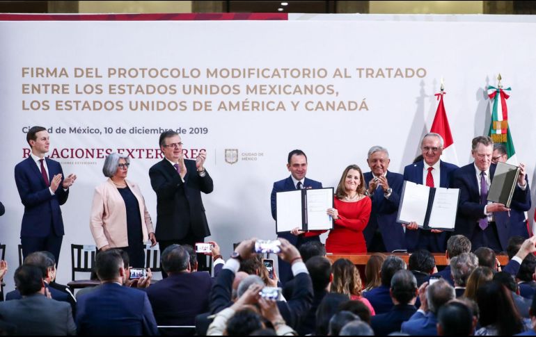 Los tres países integrantes del T-MEC pulieron los detalles del acuerdo tras la firma del protocolo el año pasado. SUN/Archivo