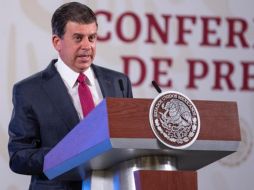 Ricardo Sheffield participó este lunes en la conferencia de prensa del Presidente Andrés Manuel López Obrador, en Palacio Nacional. SUN/S. Tapia