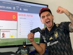 Francisco Venegas dio el primer triunfo para Tigres en eLiga MX / @TigresOficial