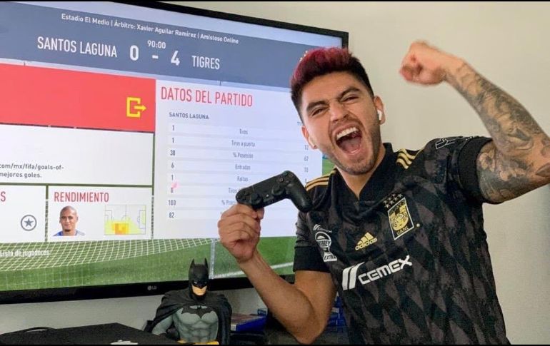 Francisco Venegas dio el primer triunfo para Tigres en eLiga MX / @TigresOficial