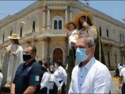 El regidor de Morena, Alejandro Barragán, lamentó la actuación del edil (d), la cual calificó de 