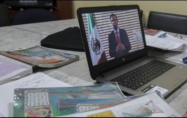 Moctezuma Barragán sostuvo un encuentro virtual con diputados para exponer cómo ha operado la SEP con el fin de salvar el ciclo escolar 2019-2020. NOTIMEX/M. González