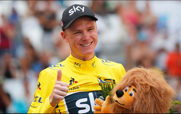 AMBICIÓN. Chris Froome reveló que desea retirarse habiendo conseguido más títulos del Tour de Francia que nadie. Hasta ahora suma 4. ARCHIVO