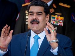 El presidente de Venezuela, Nicolás Maduro, habla durante una rueda de prensa en Caracas. EFE/M. Gutiérrez