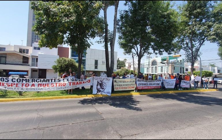 Los manifestantes señalaron que, si no atienden sus demandas, habrá nuevas acciones. EL INFORMADOR