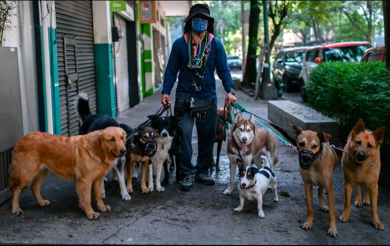 El Mandatario recuerda que hay países donde no se permite salir a familias de sus domicilios, solo lo hace una persona; descarta medidas coercitivas para México. AFP / P. Pardo