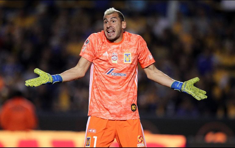 El portero argentino de Tigres, Nahuel Guzmán aseguró que fue obligado a participar en la eLiga MX. Imago7 / ARCHIVO