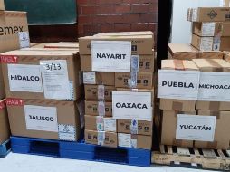 De ese total, 161 mil dos piezas son equipos de diagnóstico y laboratorio; 12 millones 121 mil 753 son de protección para personal de salud; 182 mil 901 insumos para higiene de manos y desinfección, y un millón 161 mil 68 son medicamentos. FACEBOOK / INSABI_mx